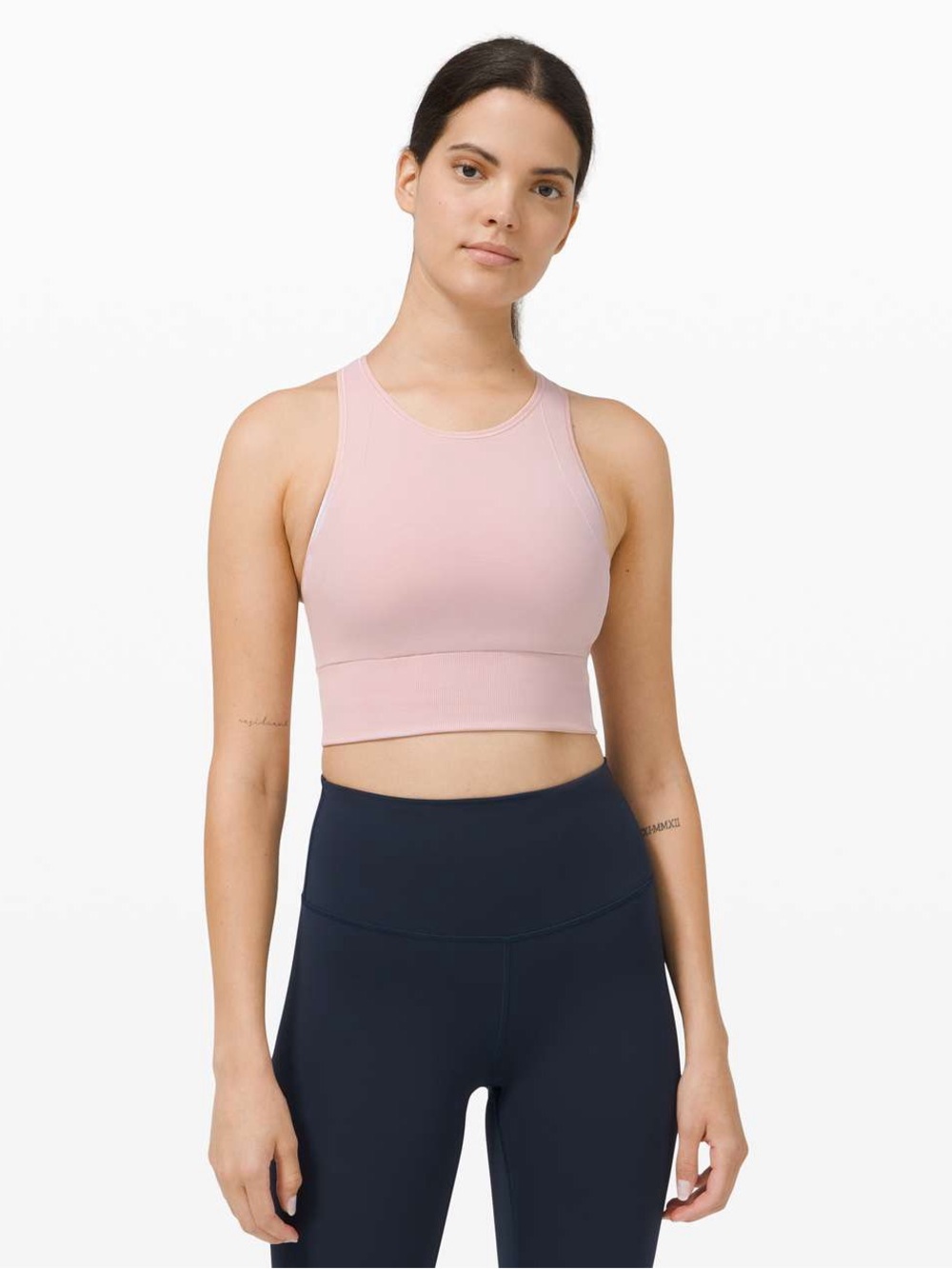 lululemon athletica Ebb to Train Sport Bra in Porcelain Pink